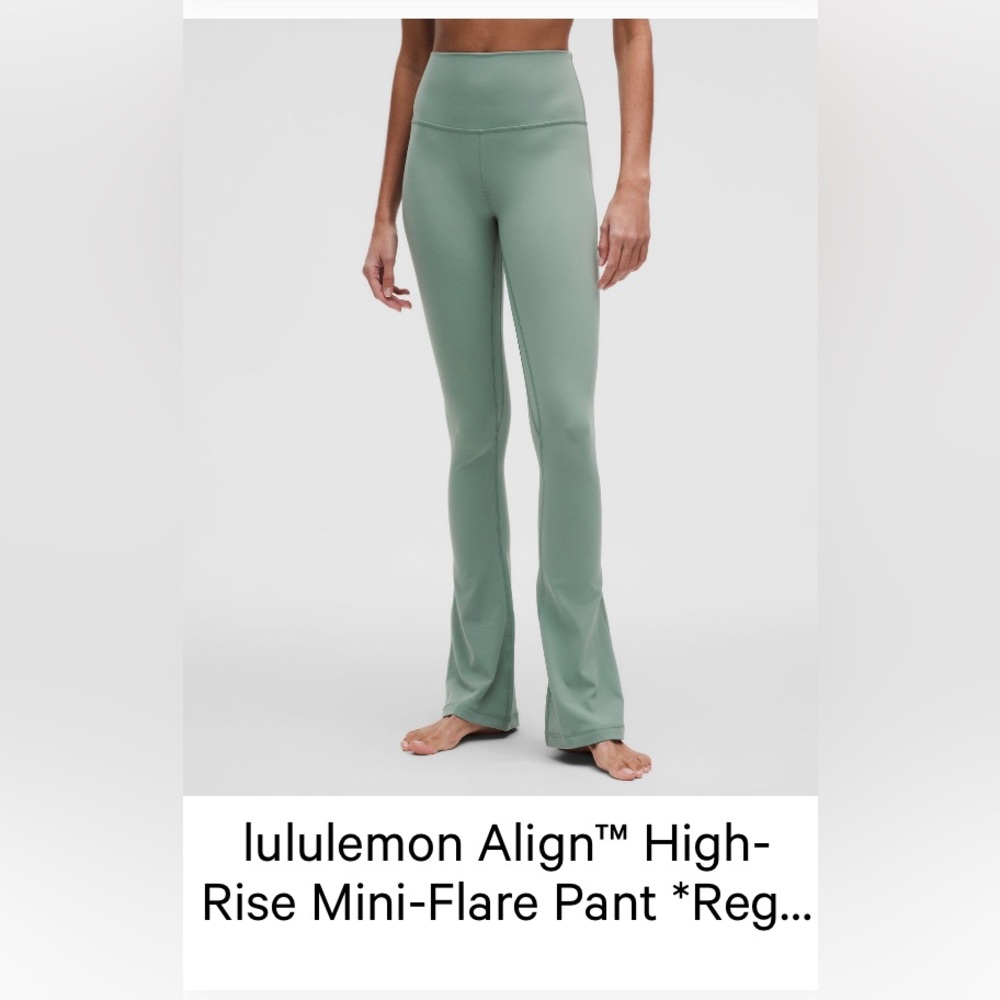 lululemon athletica Align High-Rise Flare Pants size 10 in crater blue mini